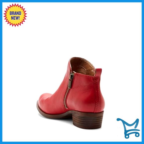 Ankle Boots with Block Heel, Dual Zippers, Cushioned Footbed - Picture 7 of 7